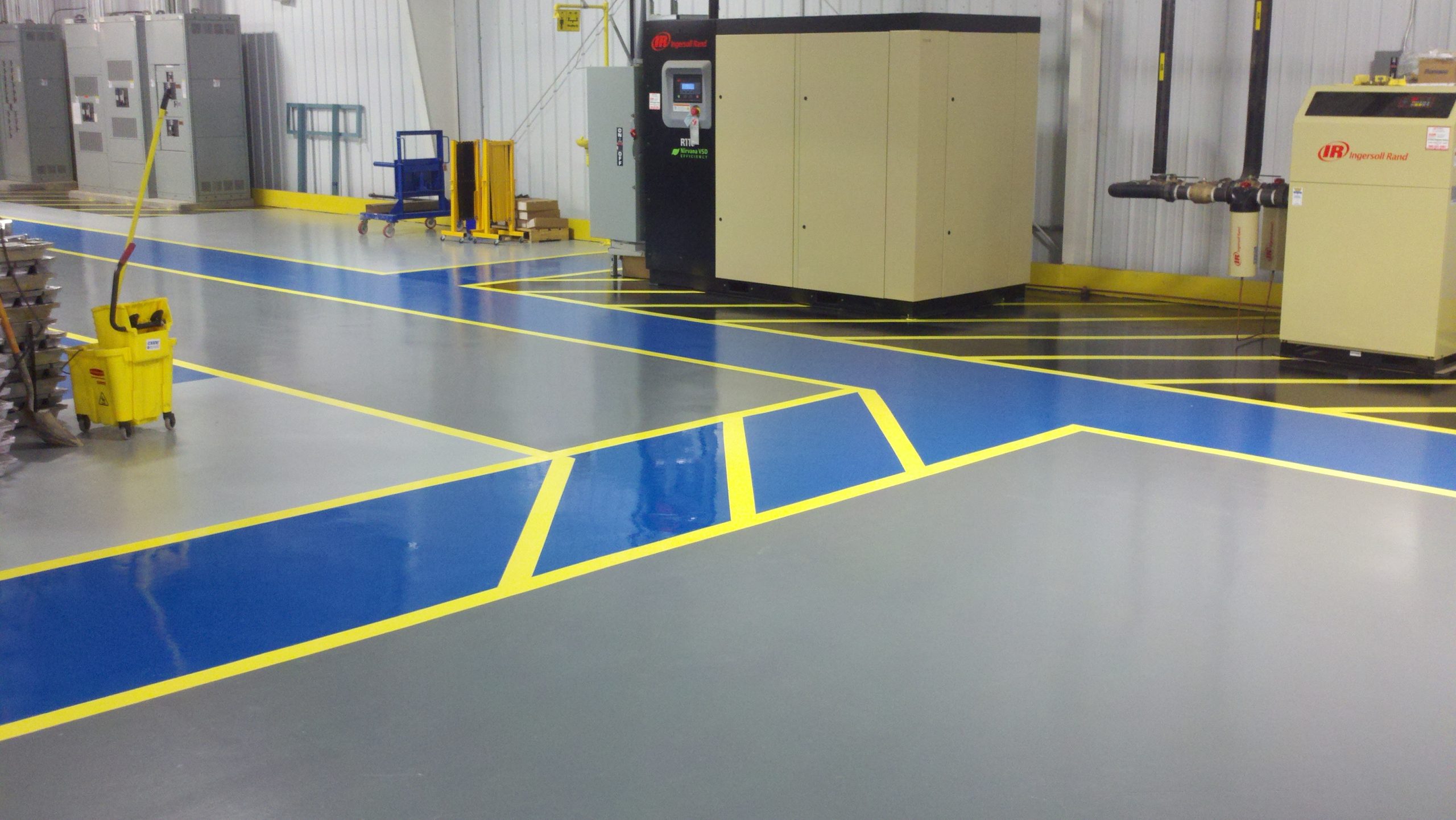 Industrial epoxy warehouse flooring near Highway 101